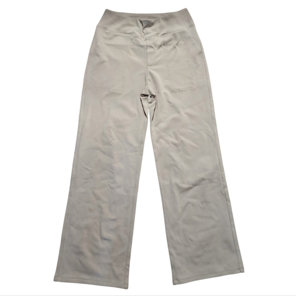 Women's Wide-Leg Lounge Pants in Light Beige